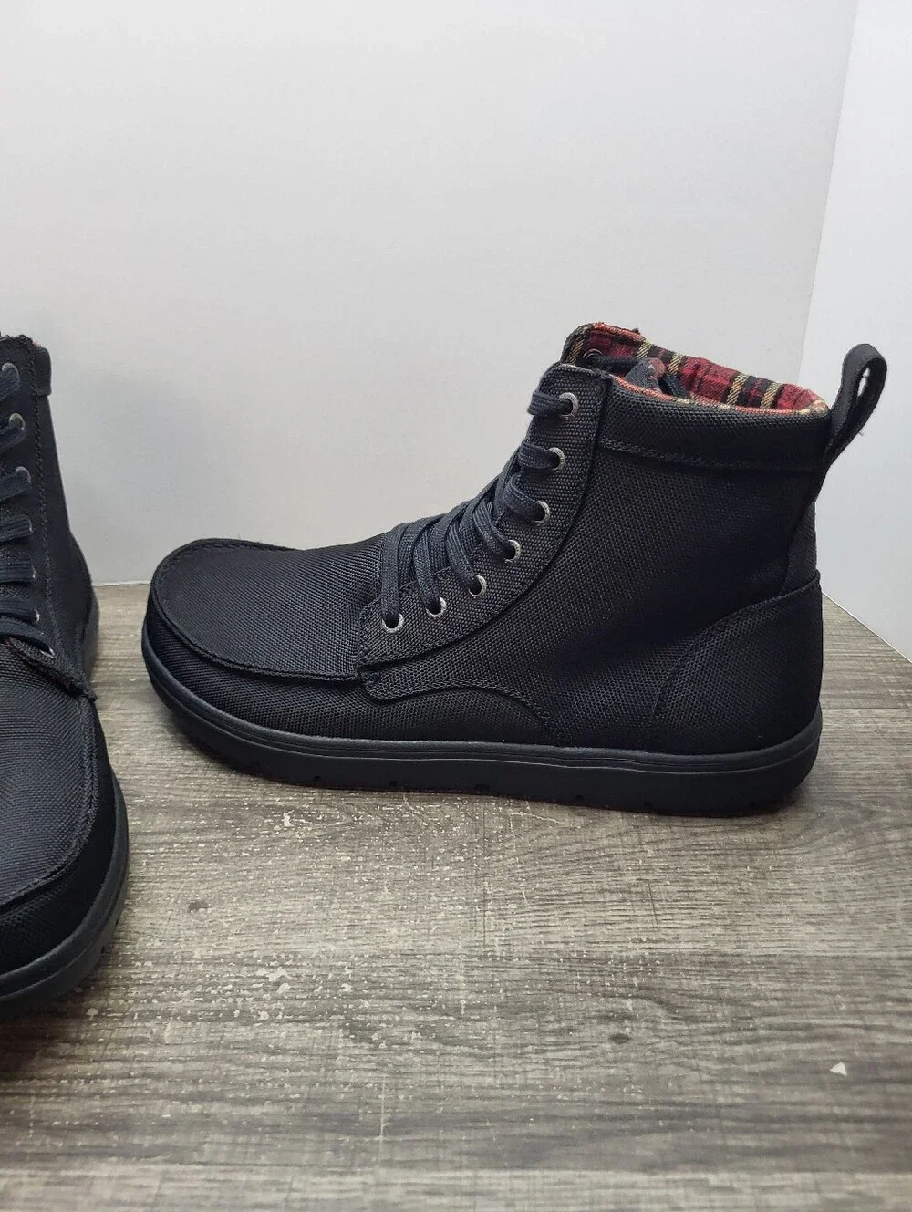Lems Boulder Minimalist Walking Boots Black Men’s Size 13 No Insoles